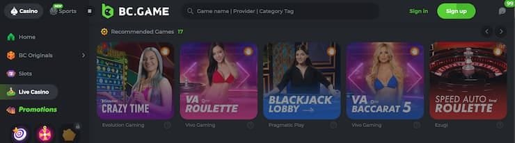 Experience Excitement with BC Game KZ
